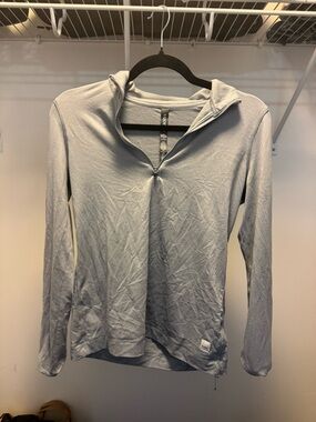 Vuori Light Gray Half-Zip Pullover